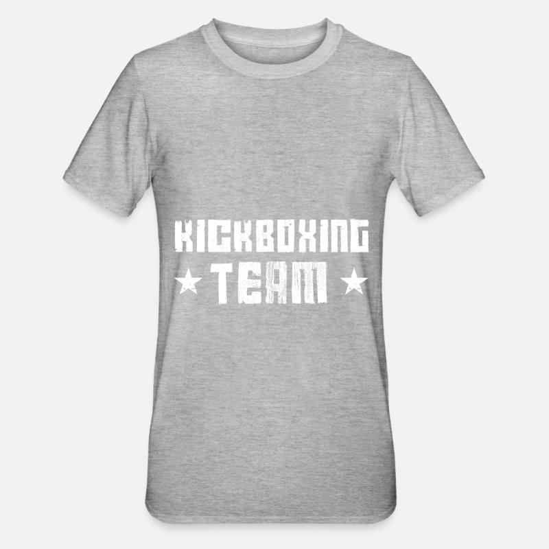 Équipe de kickboxing - T-shirt polycoton Unisexe - gris chiné