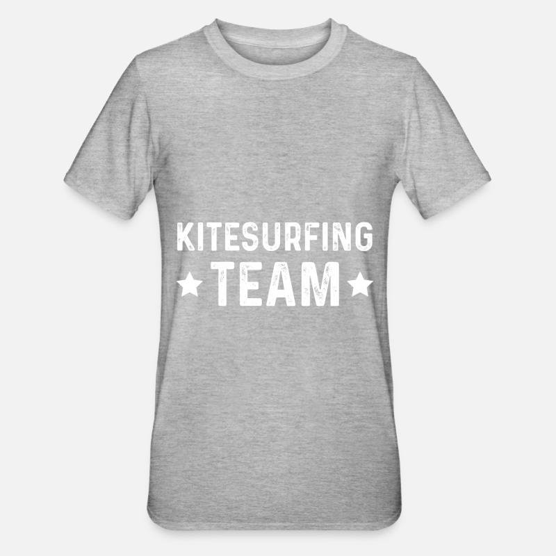 Équipe de kitesurf - T-shirt polycoton Unisexe - gris chiné