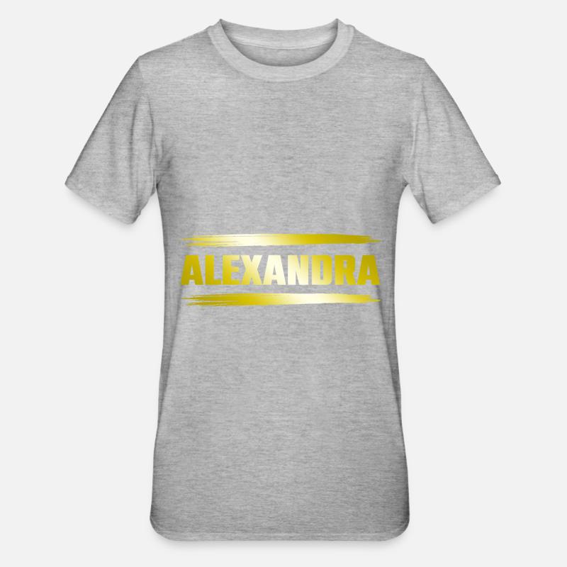 Alexandra - T-shirt polycoton Unisexe - gris chiné