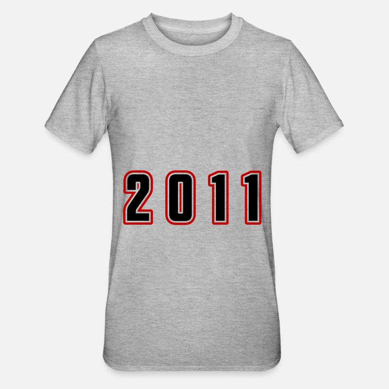 Numéro de l’année 2011 - T-shirt polycoton Unisexe - gris chiné