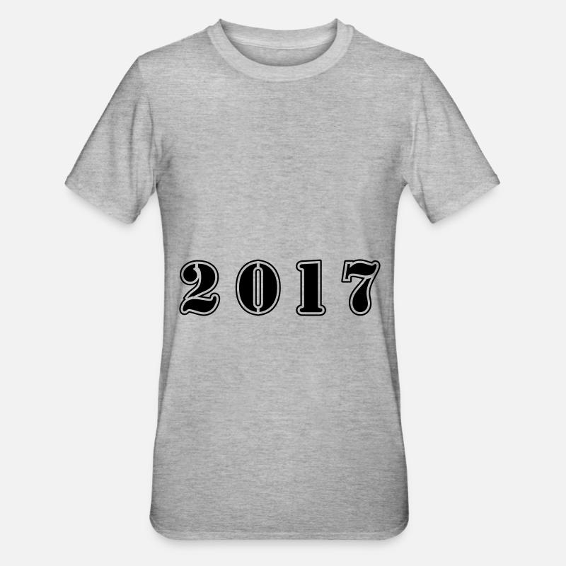 Anniversaire 2017 - T-shirt polycoton Unisexe - gris chiné