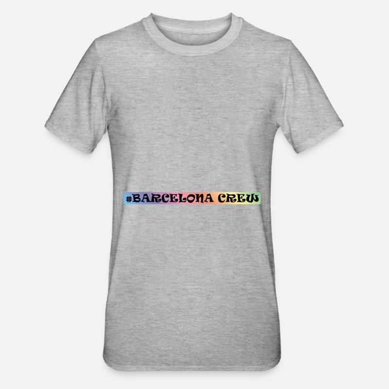 Équipage de Barcelone - T-shirt polycoton Unisexe - gris chiné