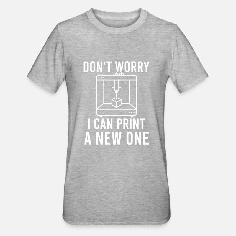 Mécanisme CNC - T-shirt polycoton Unisexe - gris chiné