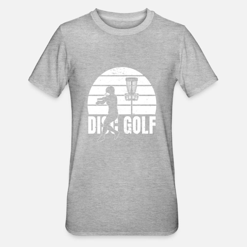 Frisbee Golf Disc Golf - T-shirt polycoton Unisexe - gris chiné