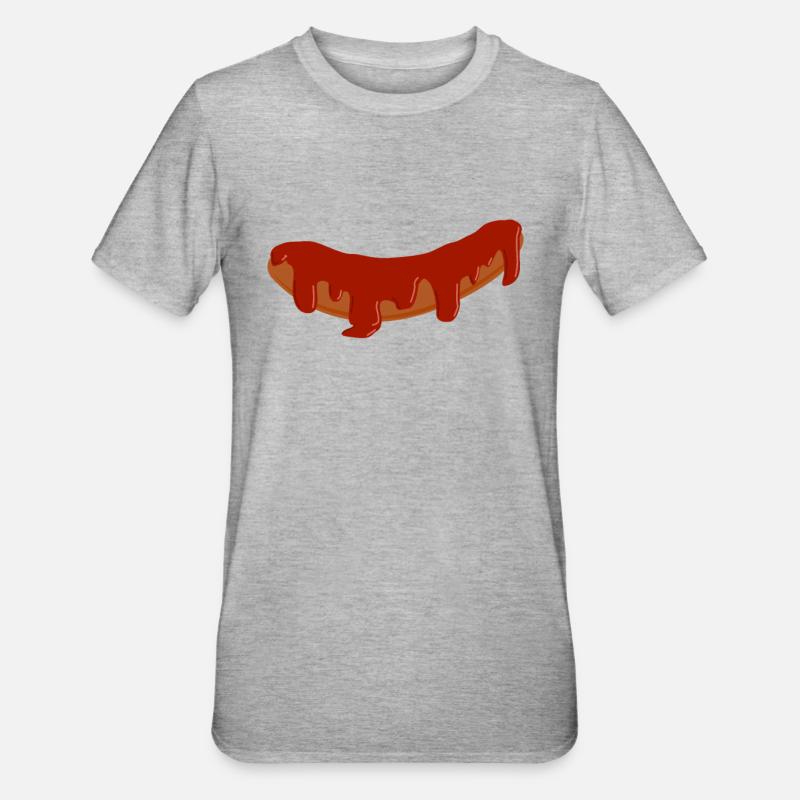 Currywurst - T-shirt polycoton Unisexe - gris chiné