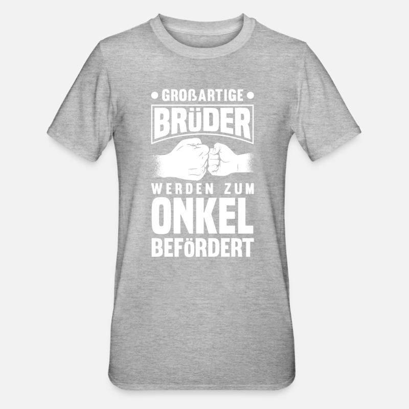 Onkel - Unisex Polycotton T-Shirt - Grau meliert