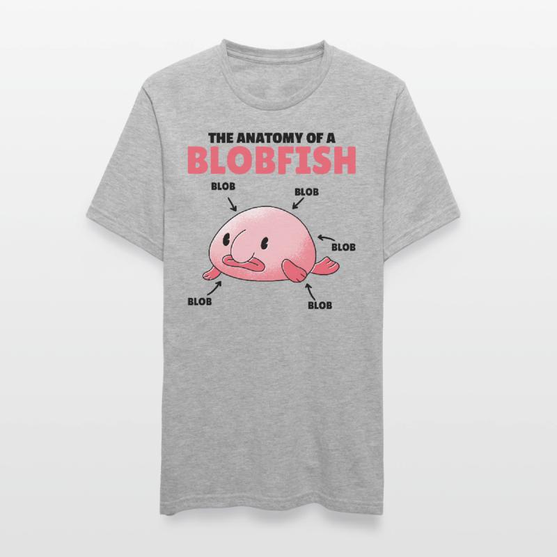 Blobfish Explication Anatomie d’un Blobfish T-shirt polycoton Unisexe