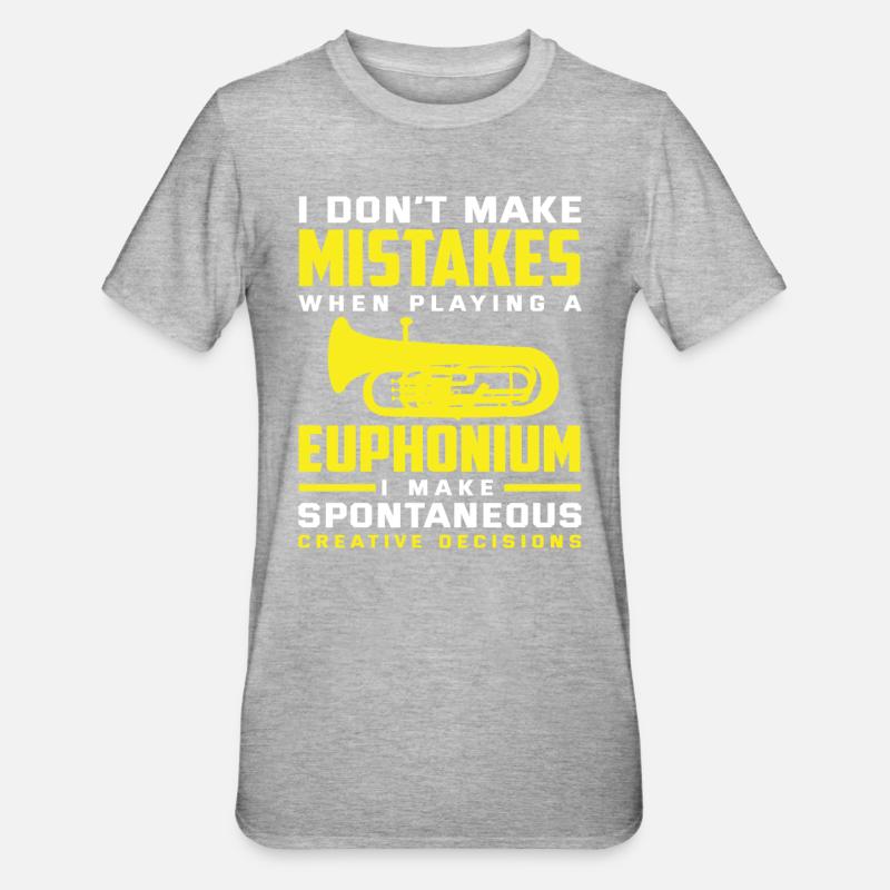 Euphonium Euphoniste Euphonistine - T-shirt polycoton Unisexe - gris chiné