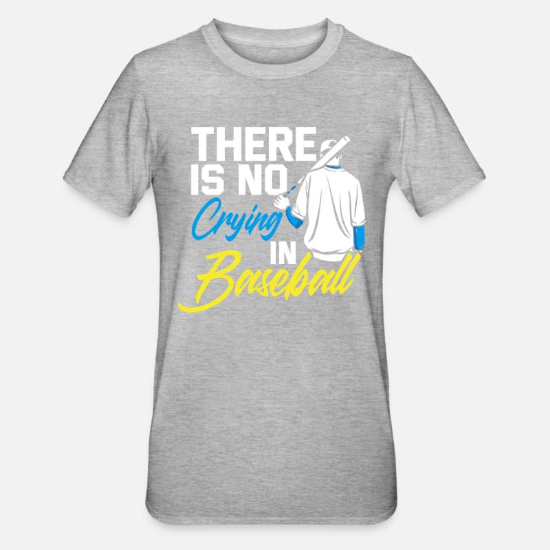 Baseball - Unisex Polycotton T-Shirt - heather grey
