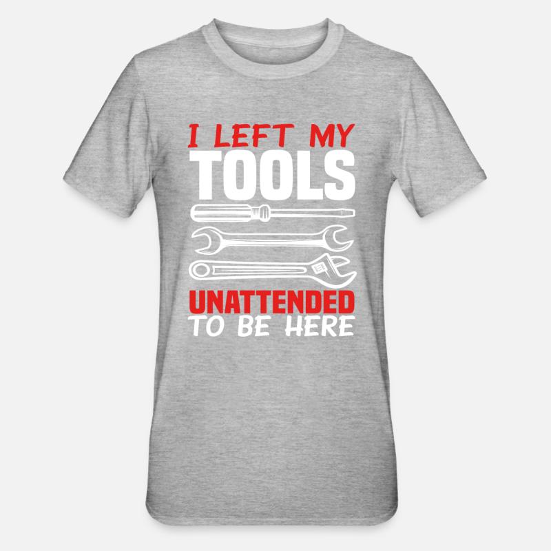 Outils de mécanique automobile - T-shirt polycoton Unisexe - gris chiné