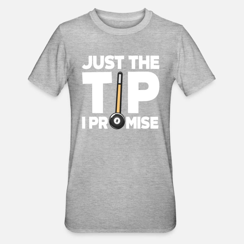 Billard - Unisex Polycotton T-Shirt - Grau meliert
