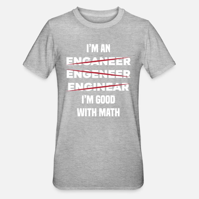 Engineer - Unisex Polycotton T-Shirt - heather grey