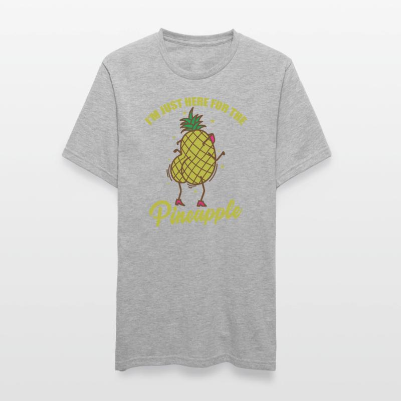 Je suis juste ici pour le fruit de l’ananas T-shirt polycoton Unisexe