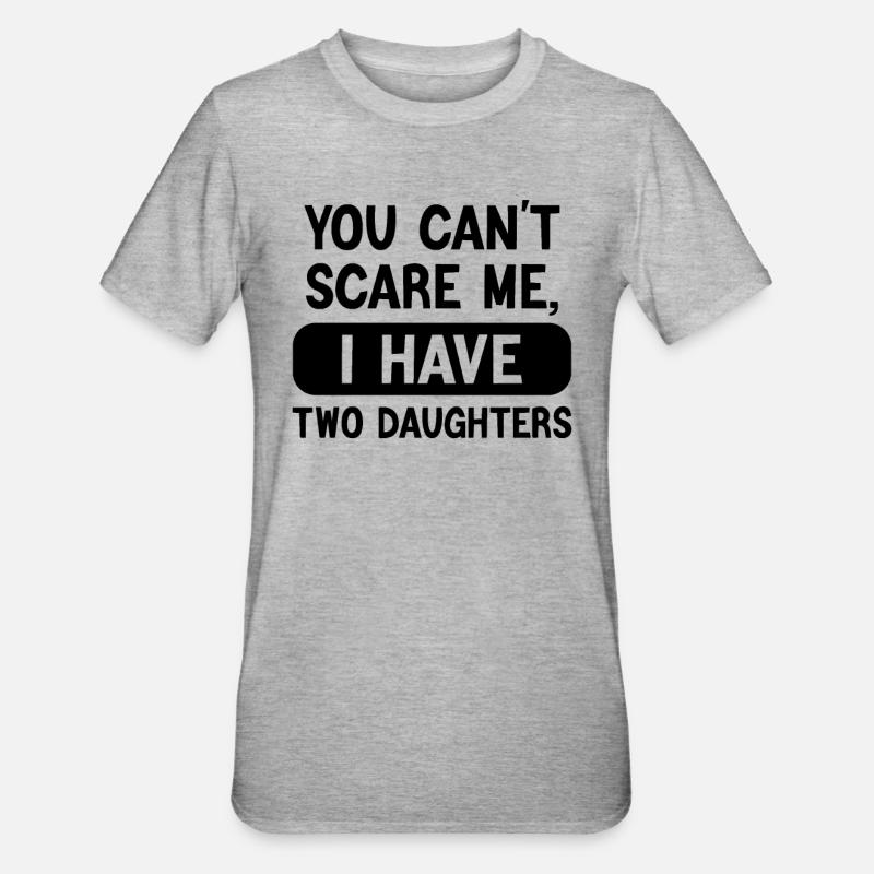 Deux filles, pas de peur - T-shirt polycoton Unisexe - gris chiné