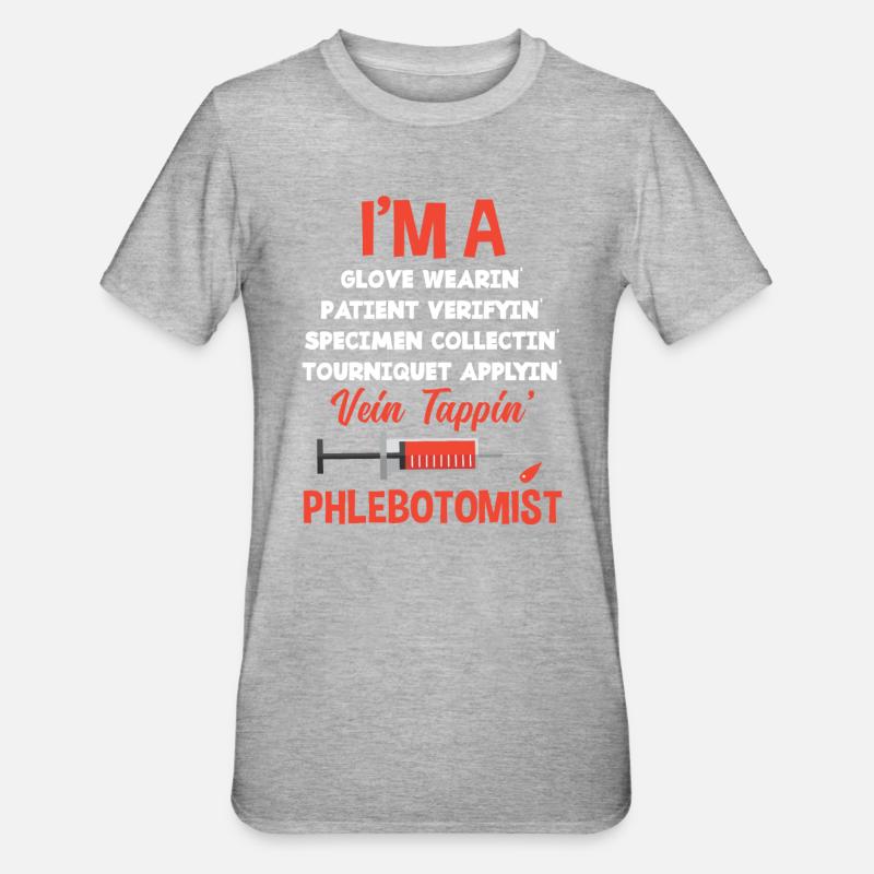 Force de perforation - T-shirt polycoton Unisexe - gris chiné