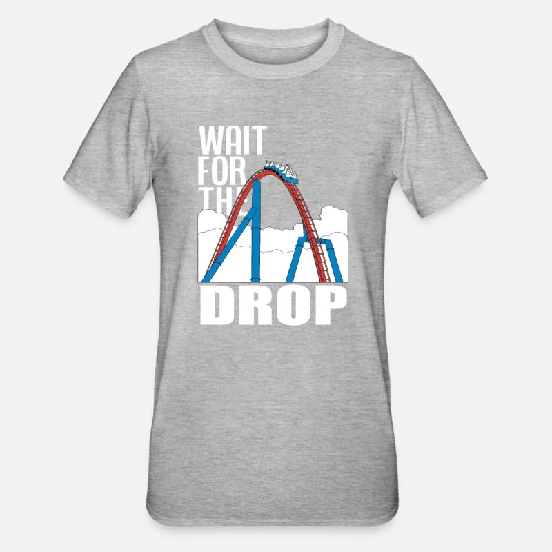 Lusitges Roller Coaster Gift - Unisex Polycotton T-Shirt - heather grey