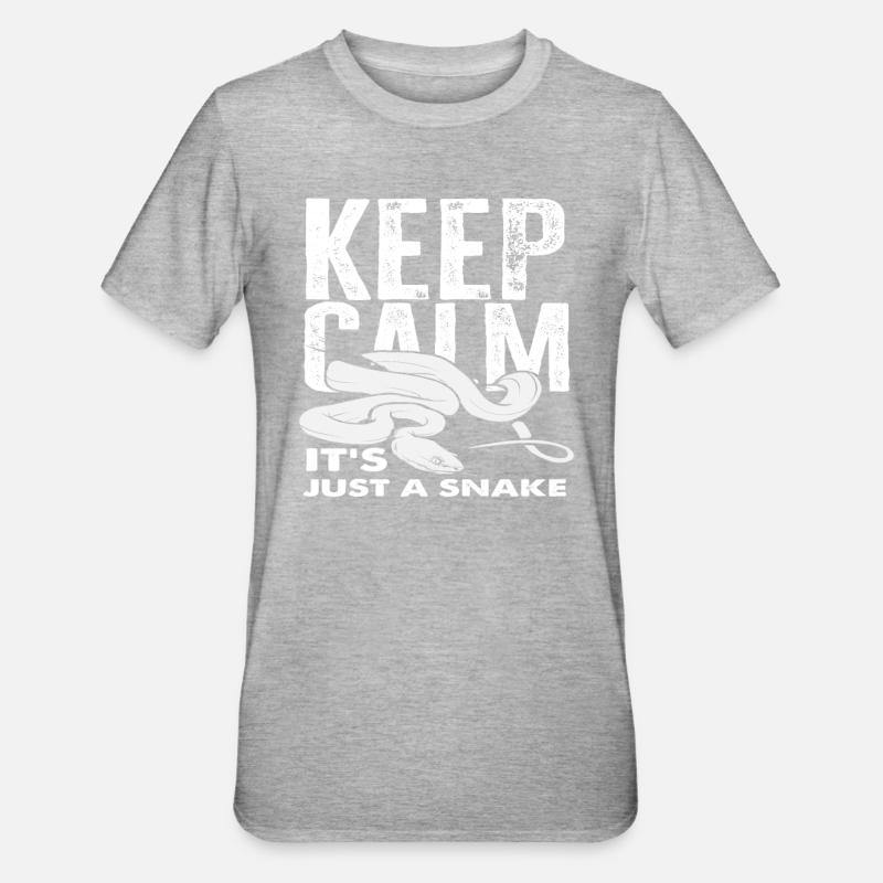 Serpent Serpent Propriétaire - T-shirt polycoton Unisexe - gris chiné