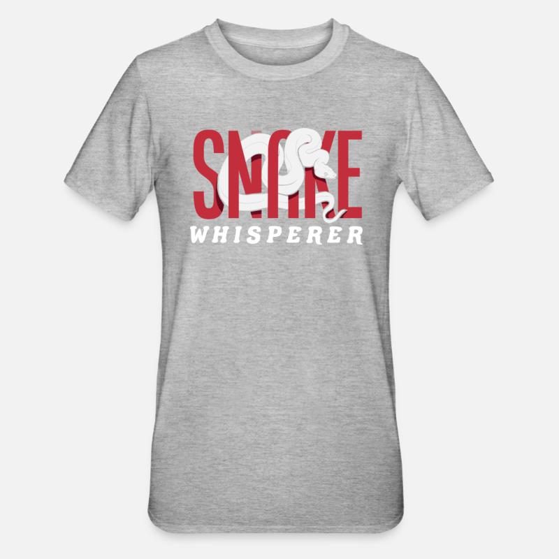 Chuchoteur de serpent - T-shirt polycoton Unisexe - gris chiné