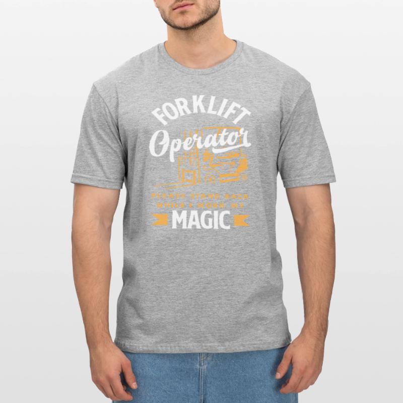 forklift driver please step back while I Unisex Polycotton T-Shirt