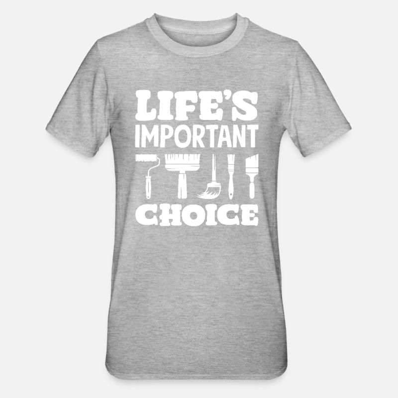 Vital Choice Painter Tools - Unisex Polycotton T-Shirt - heather grey