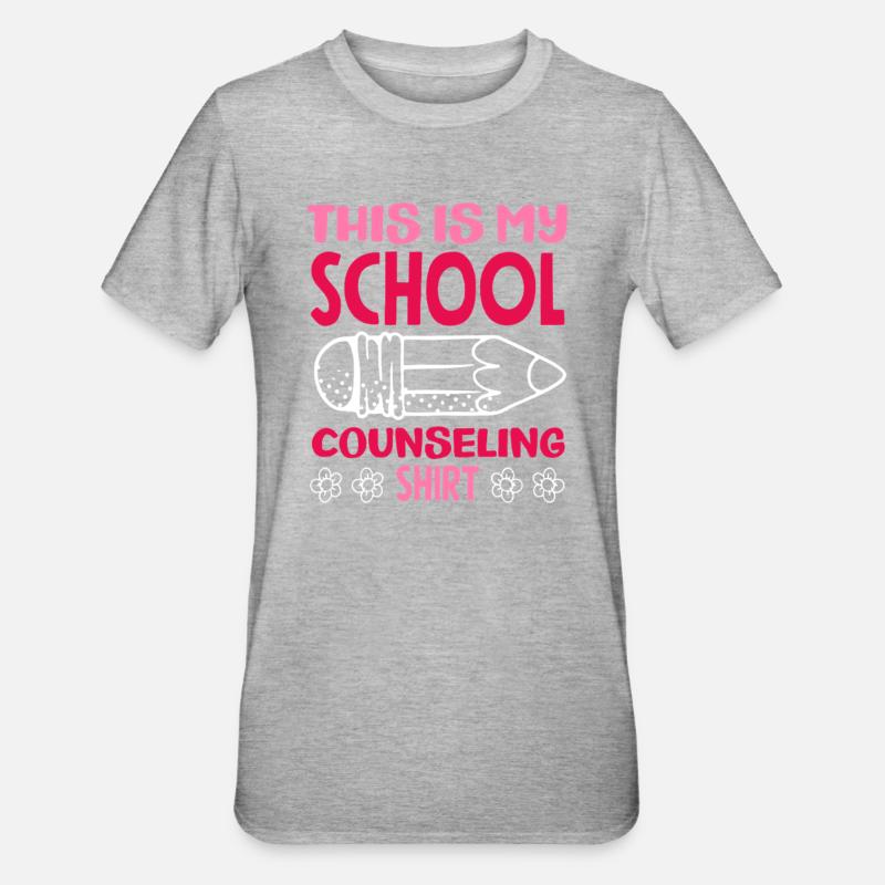 Conseiller scolaire C’est mon conseil - T-shirt polycoton Unisexe - gris chiné