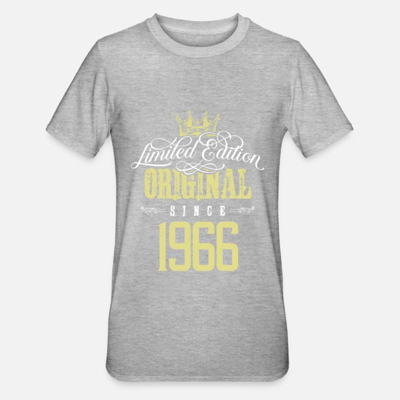 Édition limitée 1966 - T-shirt polycoton Unisexe - gris chiné