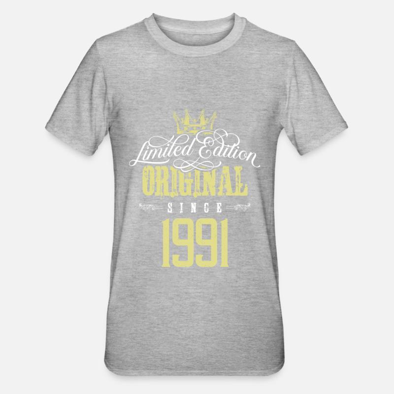 Édition limitée 1991 - T-shirt polycoton Unisexe - gris chiné