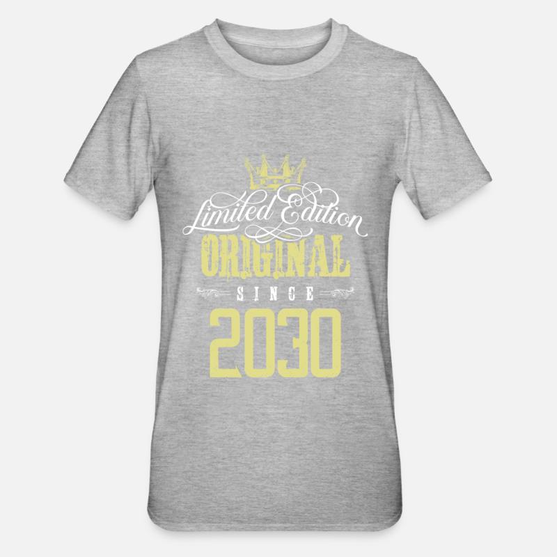 Édition limitée 2030 - T-shirt polycoton Unisexe - gris chiné