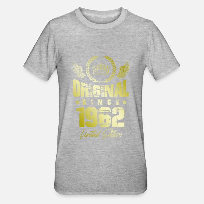 Édition limitée 1962 - T-shirt polycoton Unisexe - gris chiné