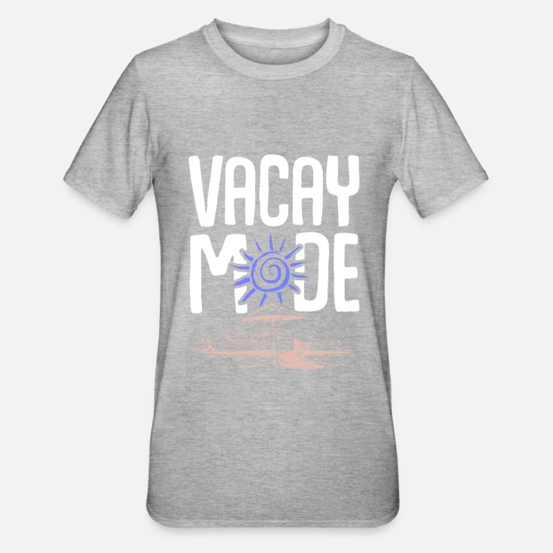 vacances d’été - T-shirt polycoton Unisexe - gris chiné