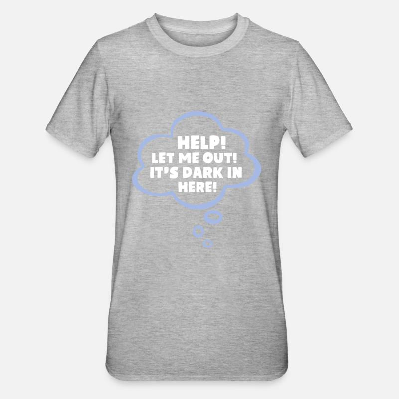 bébé spruch - T-shirt polycoton Unisexe - gris chiné