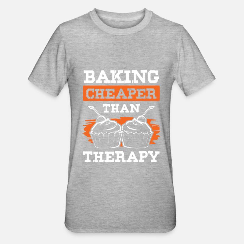 Thérapie de cuisson - T-shirt polycoton Unisexe - gris chiné