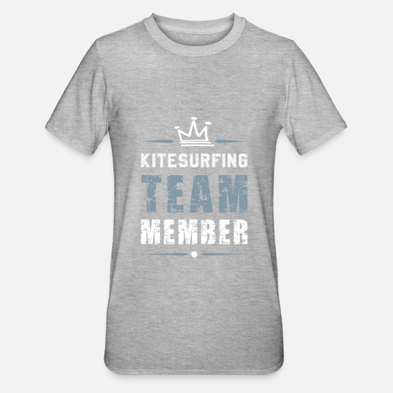 Équipe de kitesurf - T-shirt polycoton Unisexe - gris chiné