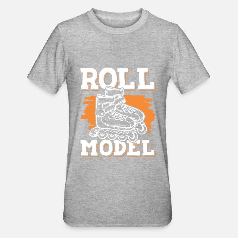 Roller roulant - T-shirt polycoton Unisexe - gris chiné