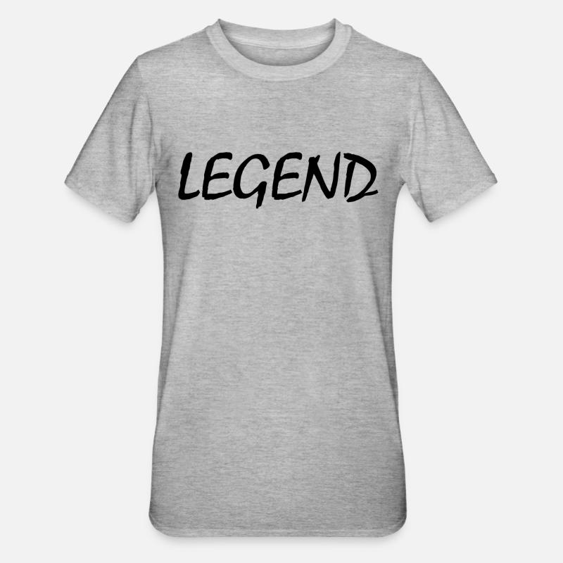 Legend - T-shirt polycoton Unisexe - gris chiné