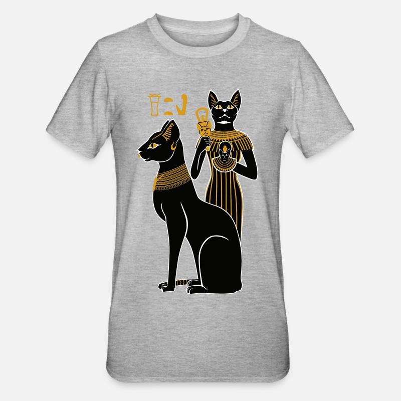BASTET - T-shirt polycoton Unisexe - gris chiné