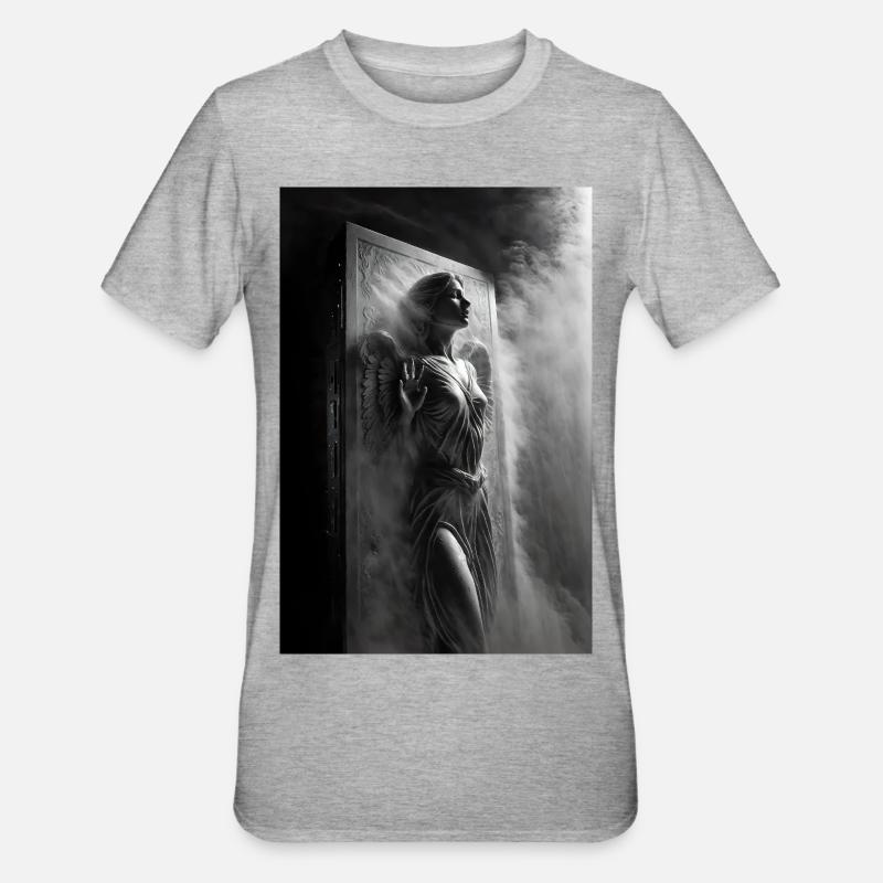 Eingefrorener Engel - Unisex Polycotton T-Shirt - Grau meliert