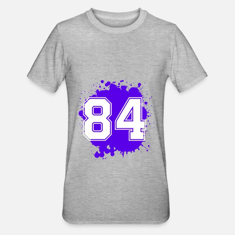 84 Nombre d’objets blob - T-shirt polycoton Unisexe - gris chiné