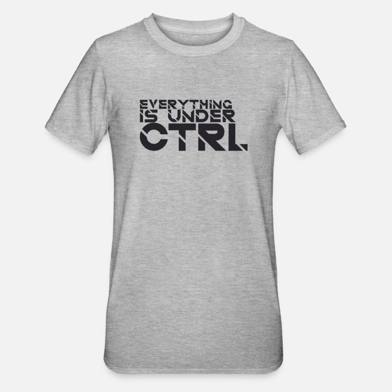 "Everything Ctrl | Computer Science" - Unisex Polycotton T-Shirt - heather grey