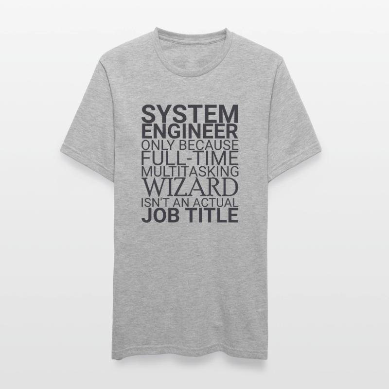 "System Engineer Wizard | Systemtechnik" Unisex Polycotton T-Shirt