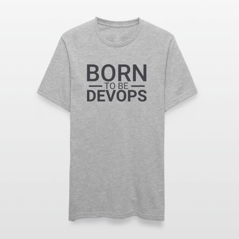 "DevOps Born | Software Development" Unisex Polycotton T-Shirt