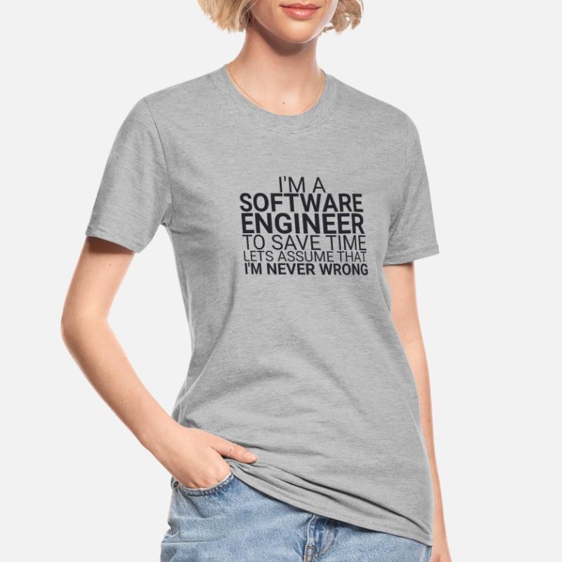 "Software Engineer Time | Programming" Unisex Polycotton T-Shirt