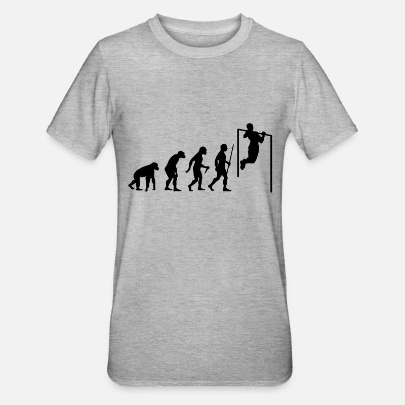 Evolution Pull Up - T-shirt polycoton Unisexe - gris chiné