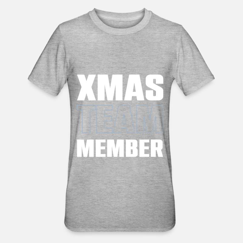 L’équipe de Noël - T-shirt polycoton Unisexe - gris chiné