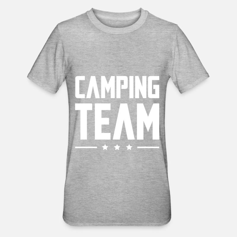 Équipe de camping - T-shirt polycoton Unisexe - gris chiné