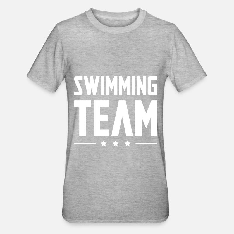 Équipe de natation - T-shirt polycoton Unisexe - gris chiné