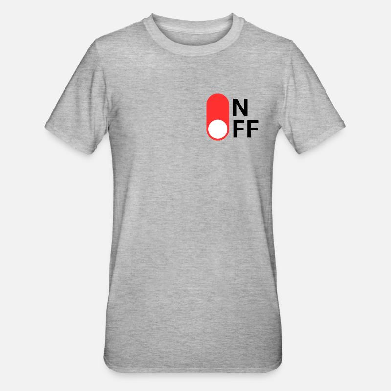 ON/OFF mode - Unisex Polycotton T-Shirt - heather grey