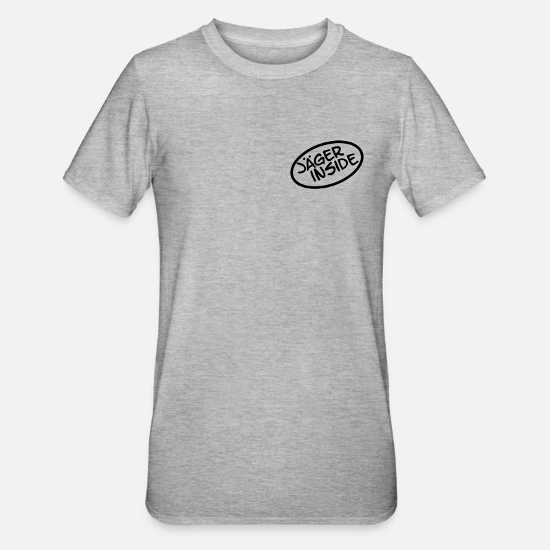 Hunter Inside - Unisex Polycotton T-Shirt - heather grey