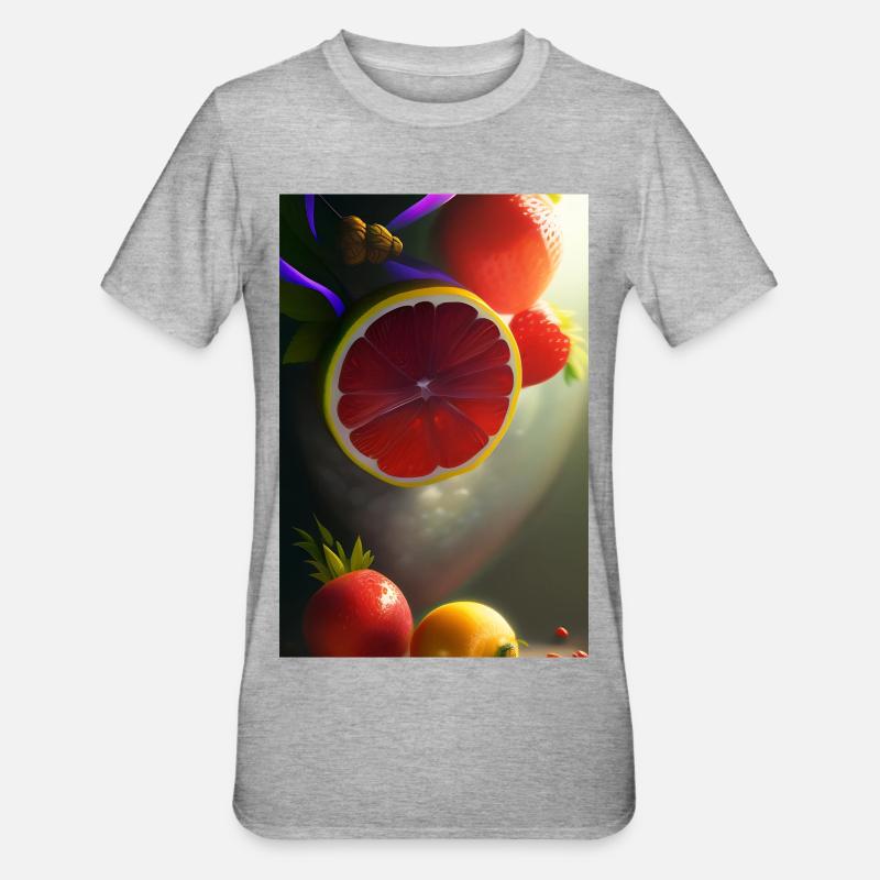 Fruit - T-shirt polycoton Unisexe - gris chiné