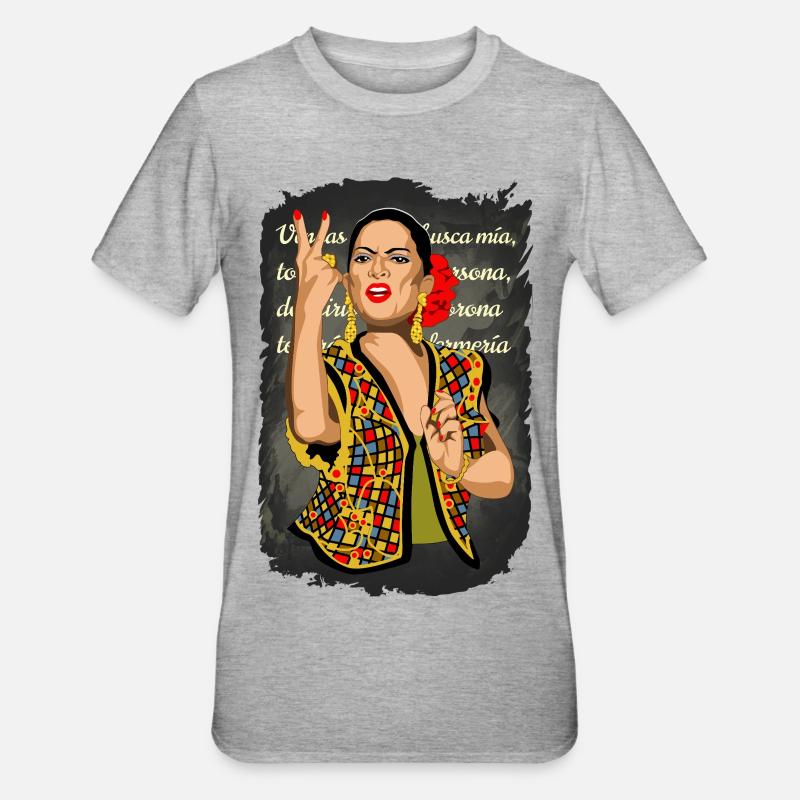 LOLA Poem - Unisex Polycotton T-Shirt - heather grey